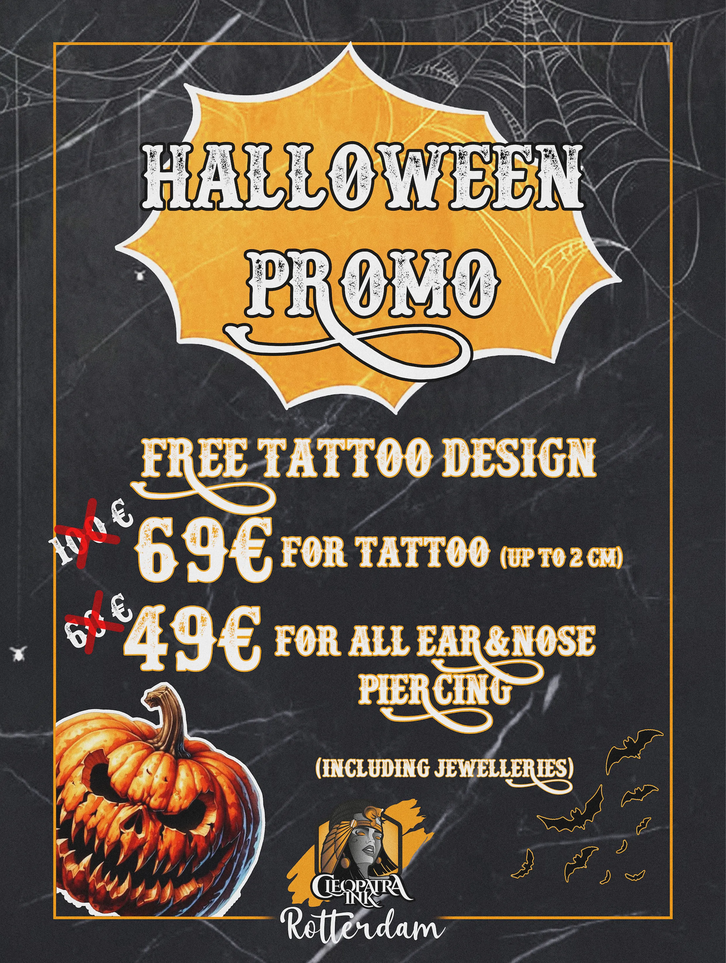 Cleopatra Ink Rotterdam Halloween Promo&nbsp;2024